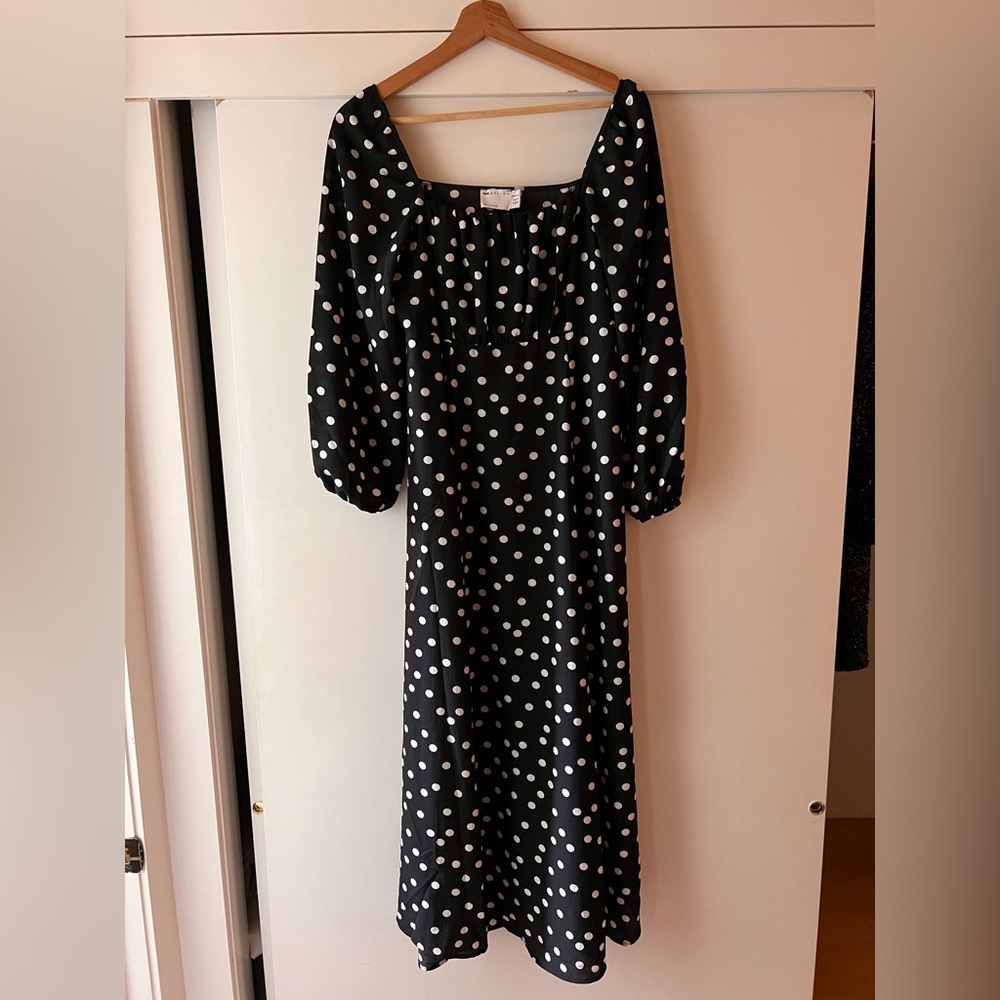 ASOS Maternity polka dot dress
